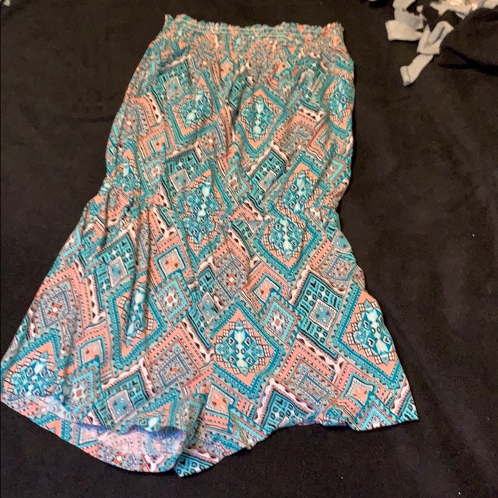 Strapless romper